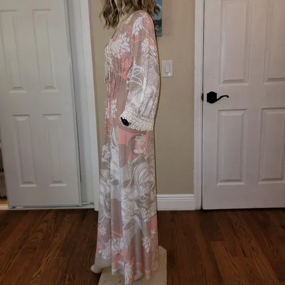 Soma Intimates Empire Waist Long Maxi Dress Size S Small - Like New - Picture 3 of 6